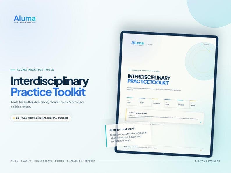 Interdisciplinary Teamwork toolkit cover and product preview